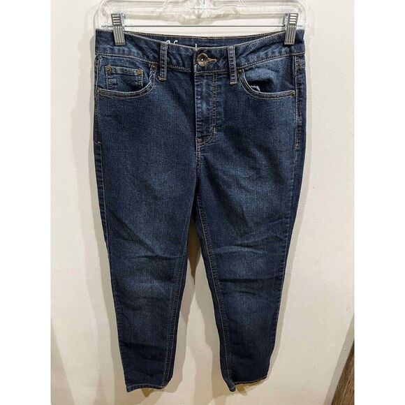Natural Reflections Jeans Womens 8 Petite Straight Leg Mid Rise Denim Classic - Picture 1 of 9